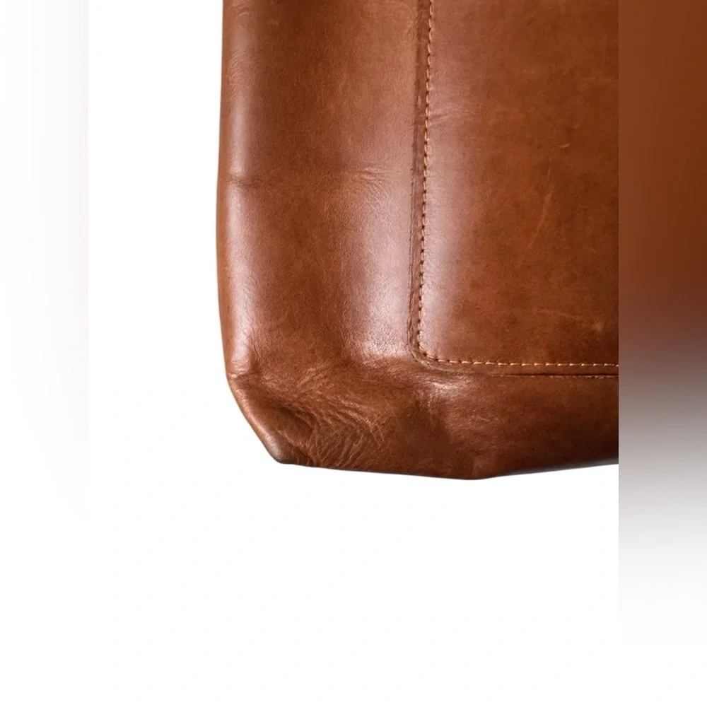 Lifetime Leather Tote Bag Oxford Natural- brown